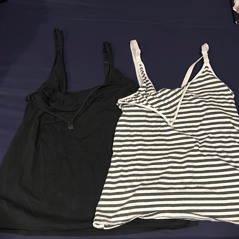 Two Maternity Nursing Tanks size XL